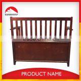Brown Wooden Bench With Storage Box,wooden Bench With Back for Kids thumbnail-3