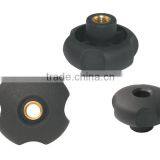 Four-Star Plastic Knobs With Through Thread BK38.0053