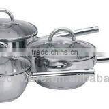 6Pcs Stainless Steel Cooking Saucepan