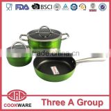 5 pcs high quality cookware with induction bottom cookware sets