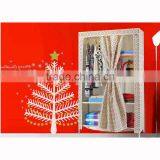 Folding Oxford Cloth Storage Steel Portable Wardrobe thumbnail-1
