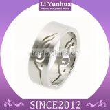 Stainless Steel Wire Cut Matte Rings thumbnail-1