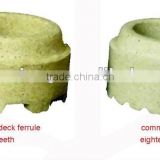 ceramic ferrule type straight to and through decking