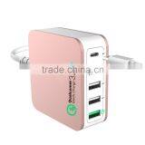 Mobile Backup QC 3.0 Type-c Charger, qc 3.0 Charger for Samsung, for Ipad Mini Usb Fast Charger qc 3.0 Charger thumbnail-5