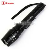 GOREAD Y6 T6 waterproof flashlight high bright water zoom lens pen clip 18650 water zoom