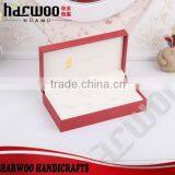 Cheap Red Personalised Cufflink Box With White Lining