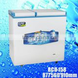 BCD-158 Double temperature Double Door big freezer small refrigerator chest freezer