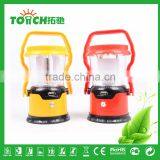 Vintage Design Red&Yellow Color ABS Plastic Lantern Solar LED Camping Light With 3w Torch Light thumbnail-1
