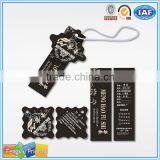 Custom Printed Cheap Cotton Garment Warning Label