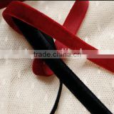 High quality kinds of wide velvet ribbon with solid color