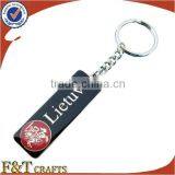 Popular Beautiful Custom Sports Jersey Shape 3d Soft Pvc Keychain thumbnail-2