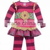 Bulk Wholesale Boutique Easter Day Rabbit Embroidery Ruffle Outfits thumbnail-6