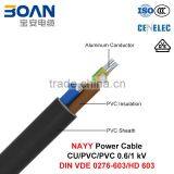 NAYY, LV Power Cable, 0.6/1 KV, Al/PVC/PVC (DIN VDE 0276-603/HD 603) thumbnail-1