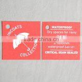 Rectangle Paper Hangtag for Raincoat thumbnail-2