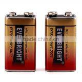 Everbright Brand zn mn Dry Battery 6f22 0006p 1604d 9v thumbnail-2
