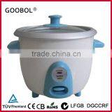 2.8L Small Drum Rice Cooker With Glass Lid & Blue Control Panel