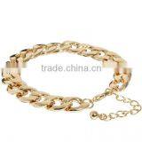 Gold Plated link bracelet High polish charming Bracelet Jewellery Manufacturer & Factory & Supplier