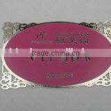 2015 Hot Stamping Laser Cut Golden/silvery Custom Cheap Copper Business Name Card Blank of Metal Crafts thumbnail-6