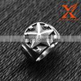 In Stock Wholesale Titanium Rings Stainless Steel 316L Split Eastern Star Rings thumbnail-1