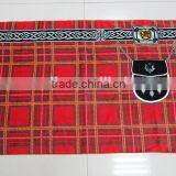 100% Cotton Velour Printing Scottish Plaid Pareo Beach Towel Customer Design Plaid Cotton Pareo thumbnail-6
