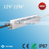IP67 IP68 waterproof constant voltage 12VDC 12W 1A led driver, 12v dc 12 watt drivers for led lights led driver and power supply