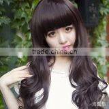 Pretty 2014 Fashion Full Oblique Bangs Girl Lolita Cosplay Party Wigs Long Hair Wig thumbnail-1