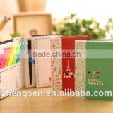 2014 Top Promotional Gift PET/ Sticky Notes Set With Pen Made in China