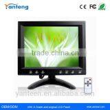 Multi language 8inch LCD touchscreen monitor with VGA and USB interface