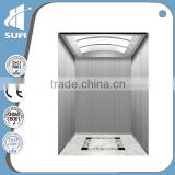 800kg machine roomless passenger lift with hairline stainless steel