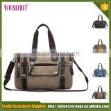 China Cheap Luggagetravel Gym Mens Manufacturers Wholesale Canvas Leather Duffle Bag thumbnail-4