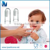 China factory Safety 1st Silicone Fingertip Toothbrush