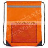 2016 Factory Wholesale Cheap Promotional Nylon Sport Mesh Drawstring Backpack Bag thumbnail-2