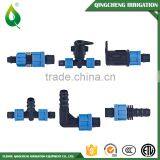 Drip Irrigation Blue Lock Tee for Tape thumbnail-2