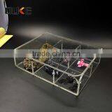 Wholesale Rectange Shape Delicate Design Acrylic Material 5 Grids Storage Box thumbnail-1