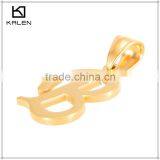 Golden Alphabet Letter Pendant Jewelry thumbnail-1