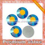 UNITE Flat Back Rhinestones Topaz AB