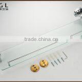 11137 Hot Sale Zinc Alloy Chrome Bathroom Accessories Glass Shelf thumbnail-4