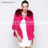 Shenzhen OEM Light Pink Women Short Mink Fur Coat for Wholesale thumbnail-4