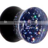 Glitter Inlaid Fashion Acrylic Ear Plugs Fashion Ear Jewelry Glitter Ear Strencher thumbnail-1