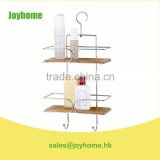 South America market hot sale hanging bamboo shower caddy