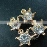 18mm Gold Plated Brass Zircon Imperial Crown Pendant Charm DIY Supplies Findings 1800148 thumbnail-4