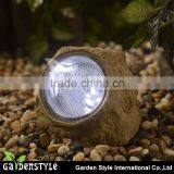 Best Selling Polyresin Stone Garden Decoration Solar Led Lights