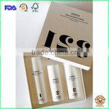 Wholesale Custom Printed Facial cream Packing box with Foam insert/recycle cosmetic packing box