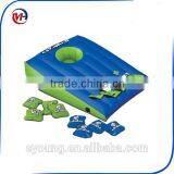 Swimming Pool Game Floating Inflatable Bean Bag Toss Game Cornhole Set With 8 Water Proof Bean Bags