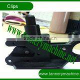 cow cattle buffalo leather plastic toggling machine clips