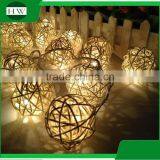 Christmas Wedding Party Holiday Event Celebration Home Room Decoration Strobe Rattan Ball LED String Light Luminaria thumbnail-2