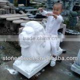 Garden Lion Stone Sculpture thumbnail-1
