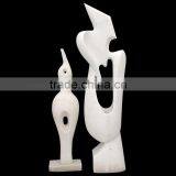 White Marble Stone Abstract Statue Carving thumbnail-1