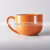 Colorful Glazed Ceramic Soup Bowl With Handle thumbnail-3