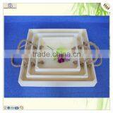 Euro Hotel Restaurant Breakfast Tea Serving Wooden Pallets Tray thumbnail-4